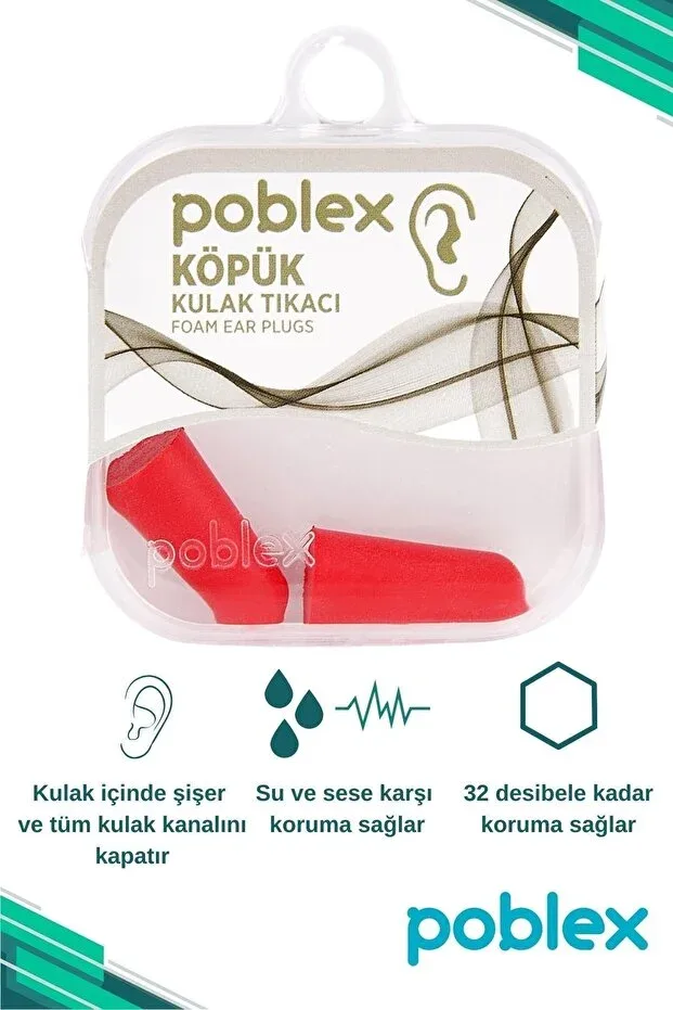 Poblex Kulak Tıkacı Çok Amaçlı Koruma Çözümü - Tikaci & Köpük