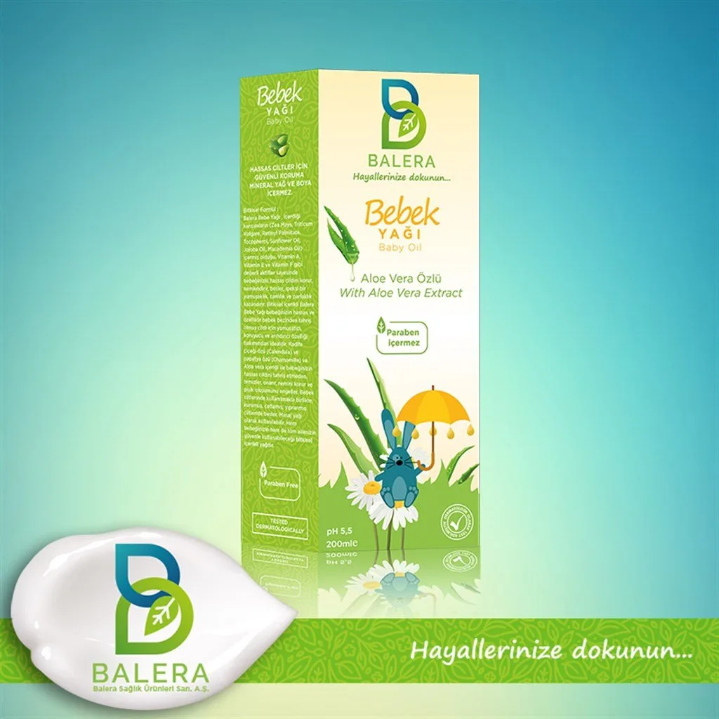 Balera Aloe Vera Özlü Bebek Yağı 200 Ml