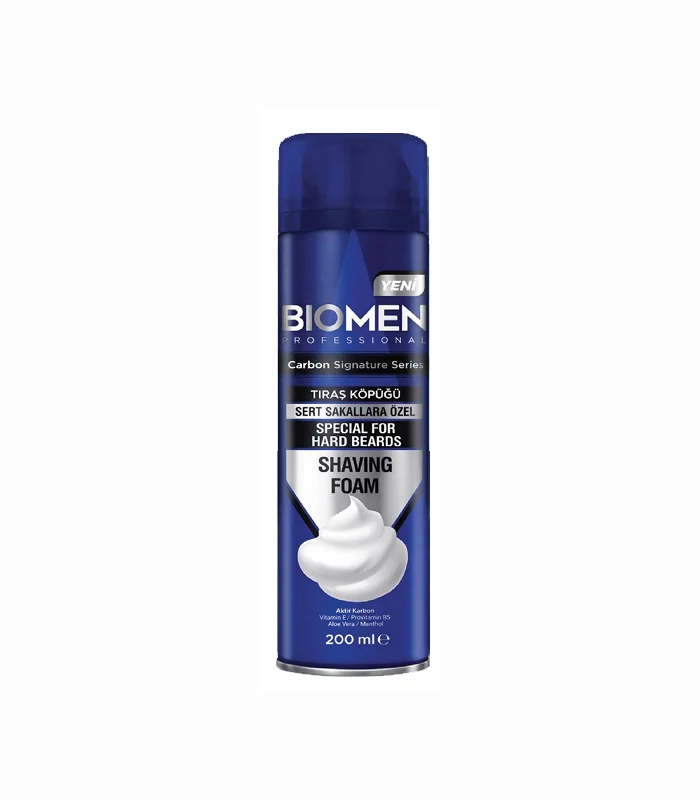 Biomen Aktif Karbon Tıraş Köpüğü 200 ml - Sert Sakallar İçin resmî ürün görseli