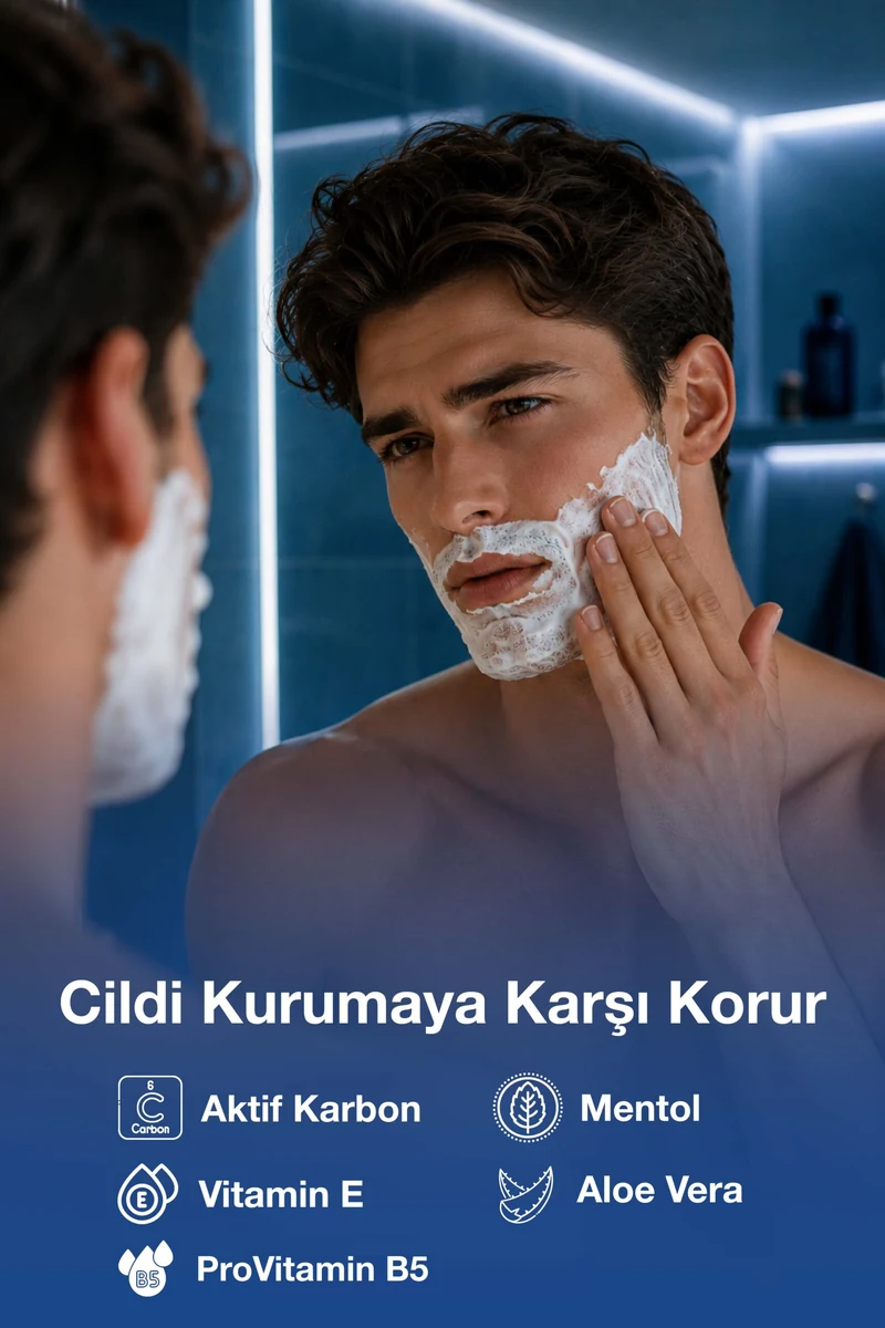 Biomen Aktif Karbon Tıraş Köpüğü 200 ml - Sert Sakallar İçin kutu