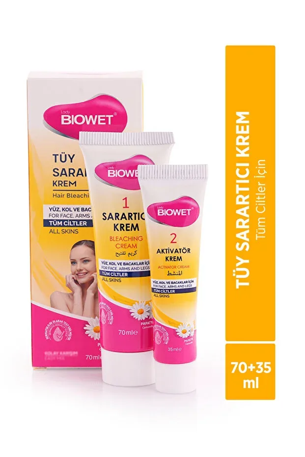 Biowet Tüy Sarartıcı Krem 70 ml + 35 ml