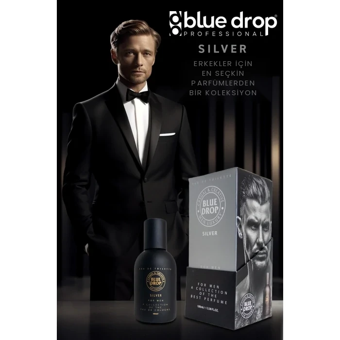 Blue Drop Erkek Parfüm 100 ml - Silver resmî ürün görseli