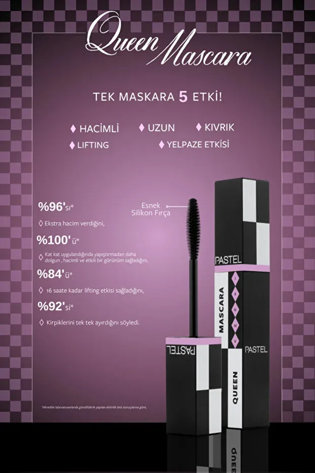 Pastel Queen Mascara Hacim Veren Maskara