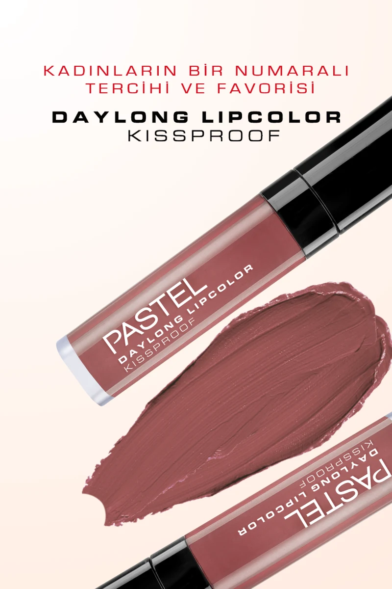 Pastel Daylong Kissproof Likit Ruj - No: 39 ton örneği