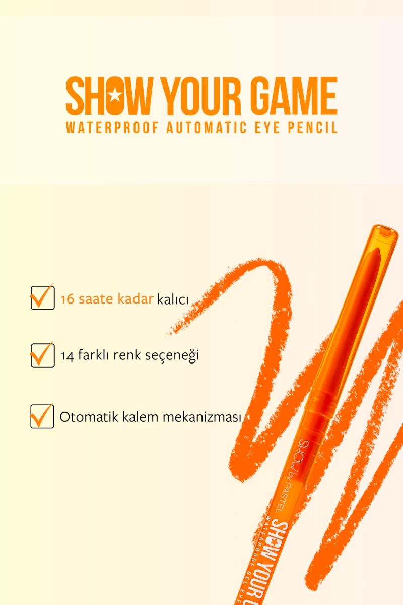 Pastel Show Your Game Göz Kalemi Turuncu 407 ürün görseli