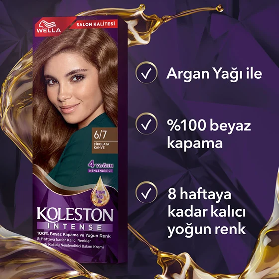 WELLA KOLESTON İNTENSE SAÇ BOYASI - 6/7 ÇİKOLATA KAHVE kutu