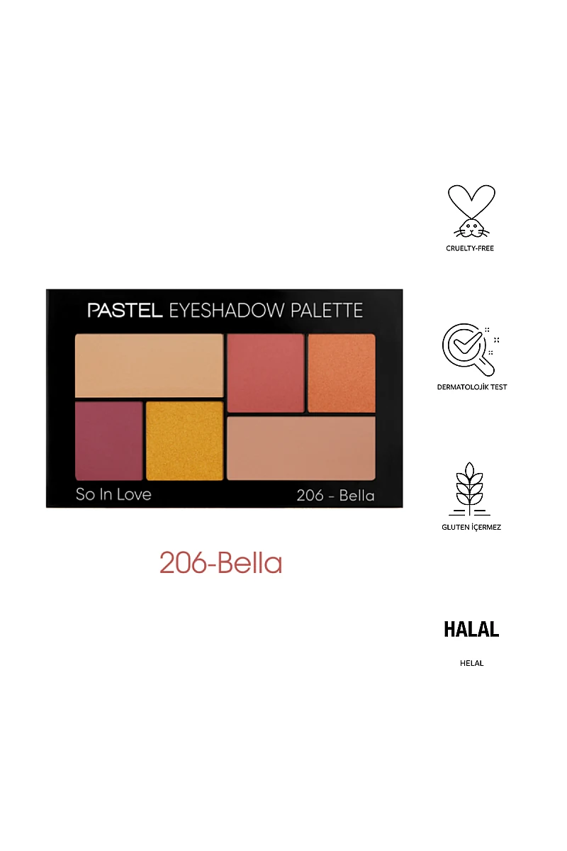 Pastel So In Love Göz Farı Paleti No:206 Bella ürün görseli