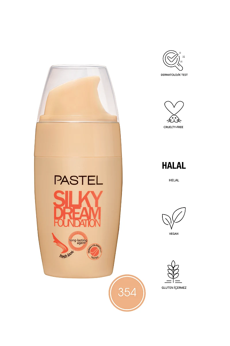 Pastel Silky Dream Foundation Fondöten - No: 354 ürün görseli