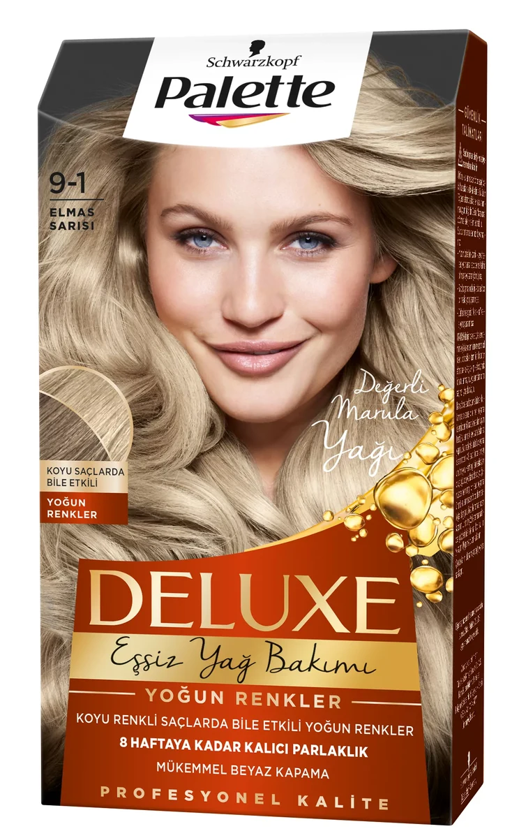 Palette Deluxe Saç Boyası 50 ml - 9-1 Elmas Sarisi resmî ürün görseli