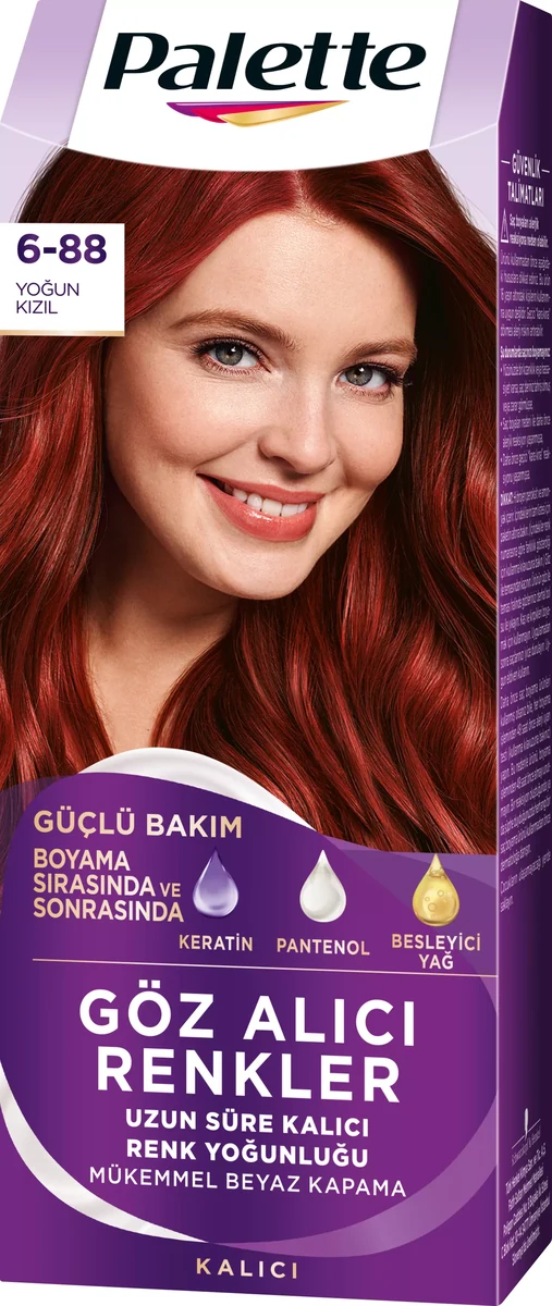 Palette Göz Alıcı Renkler Saç Boyası - 6-88 Yoğun Kizil resmî ürün görseli