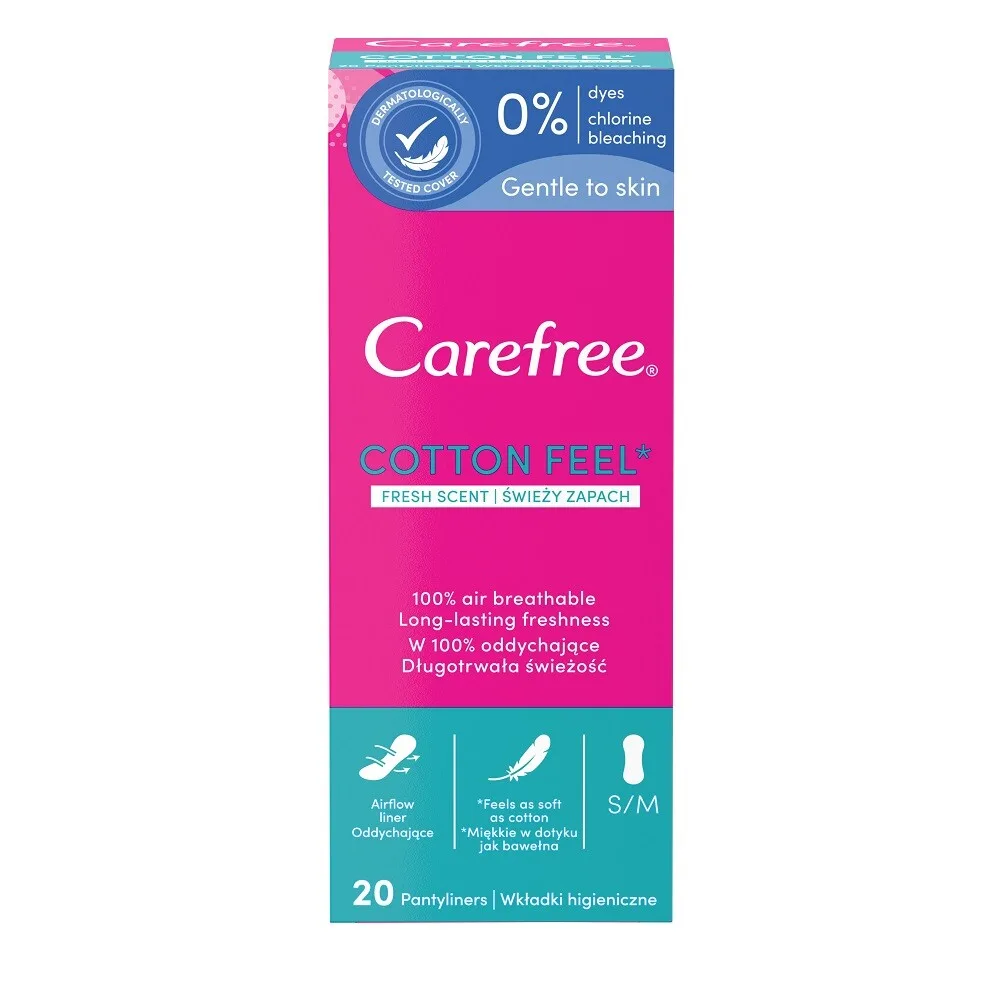 Carefree 20li Cotton Hijyenik Ped - Feel Fresh