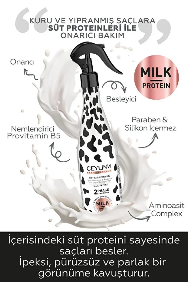 Ceylinn Milk Protein Çift Fazlı Fön Sütü 400 ml