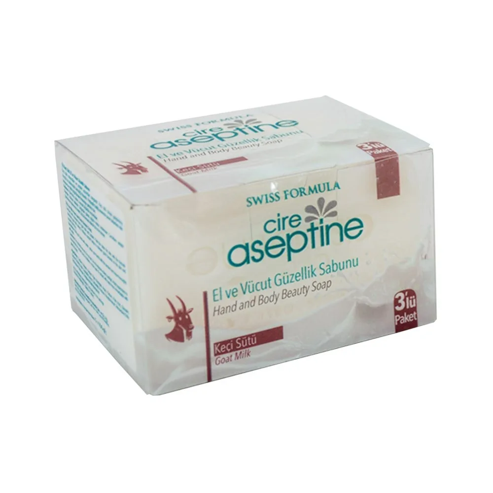 Cire Aseptine Keçi Sütlü El ve Vücut Sabunu 3lü