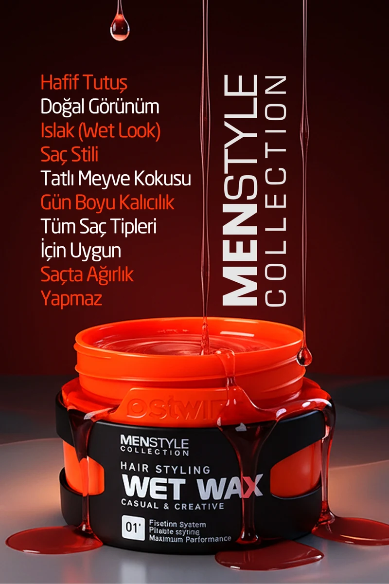 Ostwint Saç Şekillendirici Wet Wax 150 ml - No: 1 ürün görseli