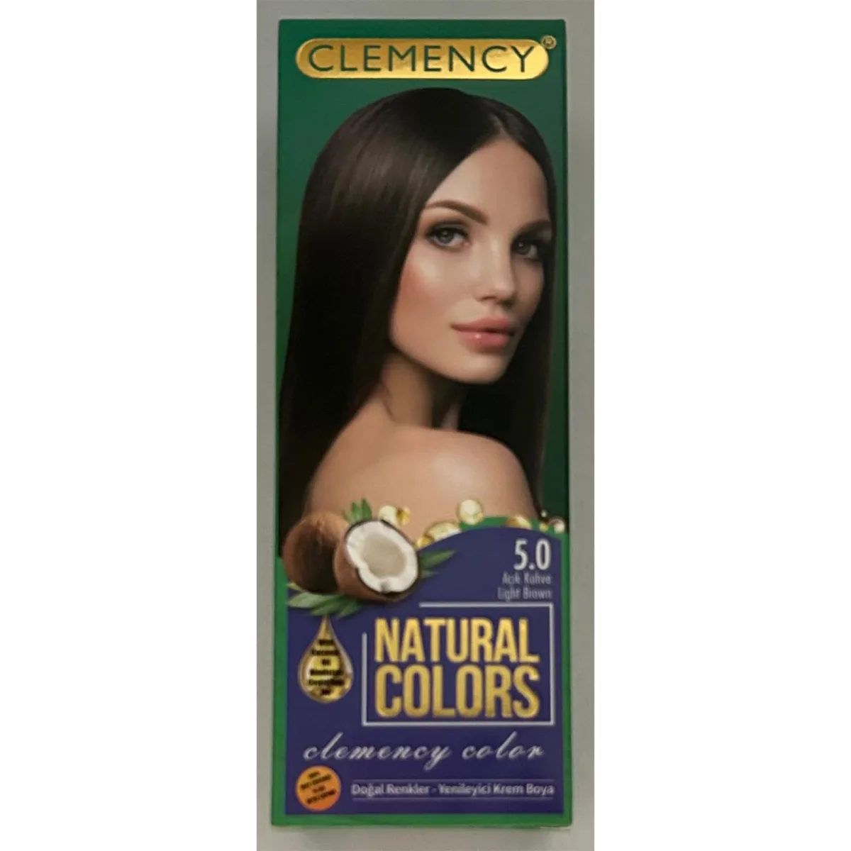 Clemency Natural Colours Saç Boyası Seti - 5.0 Açık Kahve