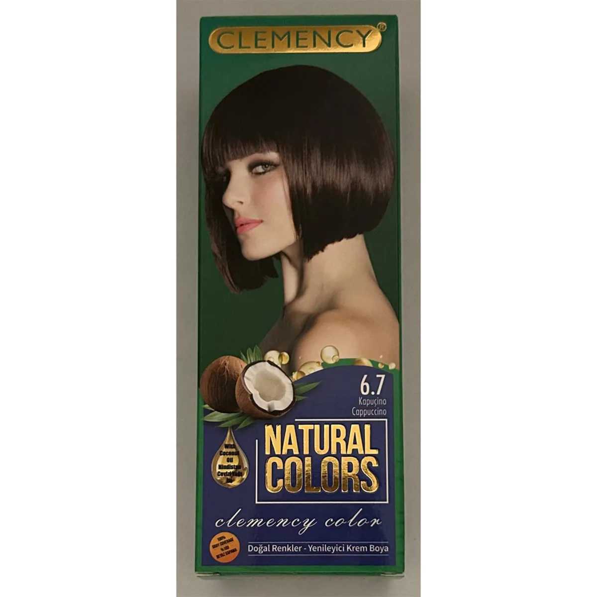 Clemency Natural Colours Saç Boyası Seti - 6.7 Kapuçino