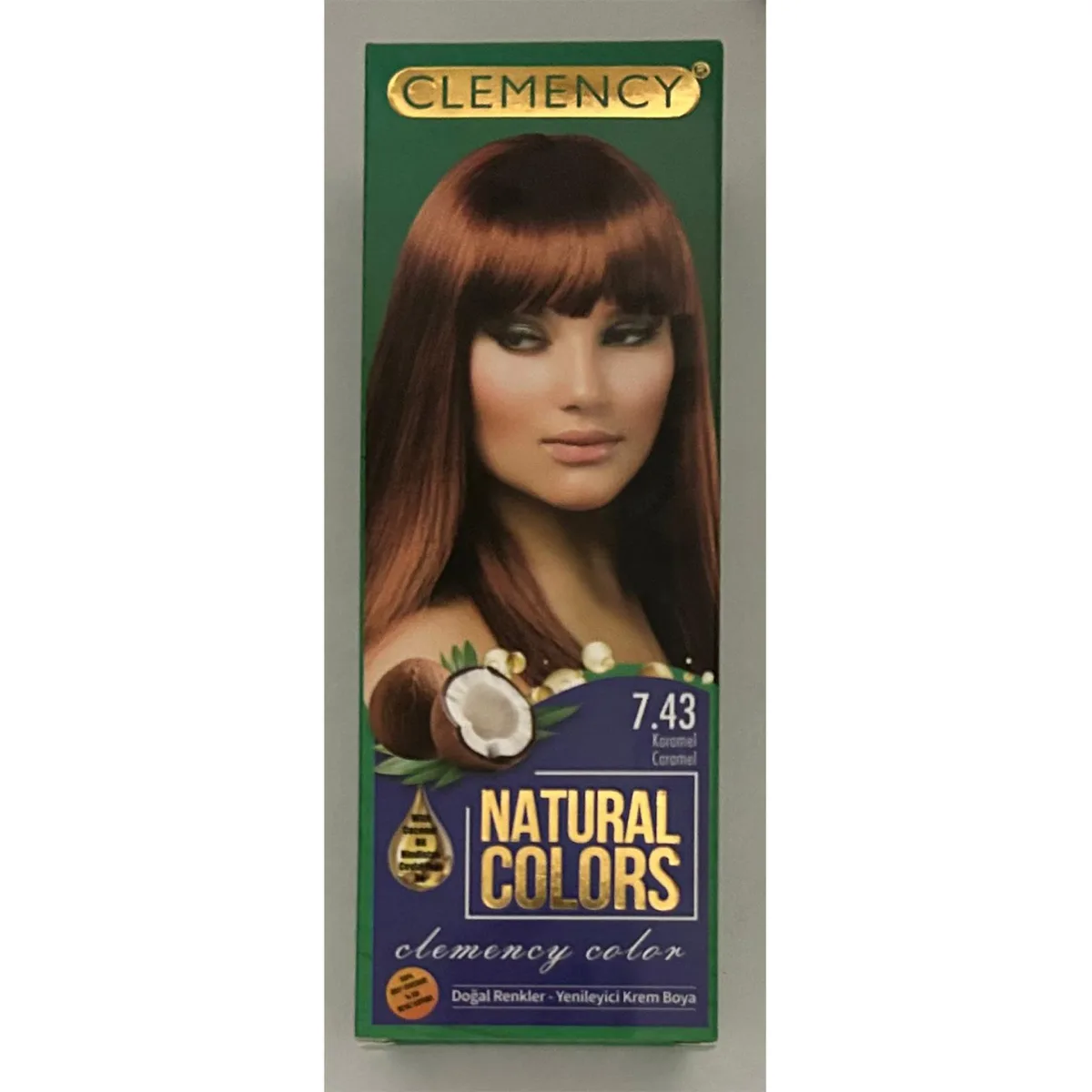 Clemency Natural Colours Saç Boyası Seti - 7.43 Karamel