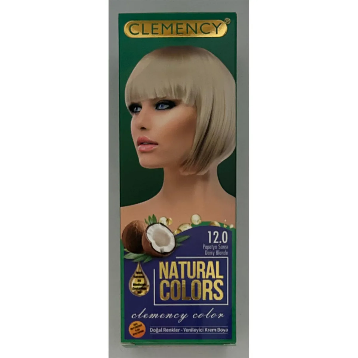 Clemency Natural Colours Saç Boyası Seti - 12.0 Papatya Sarısı