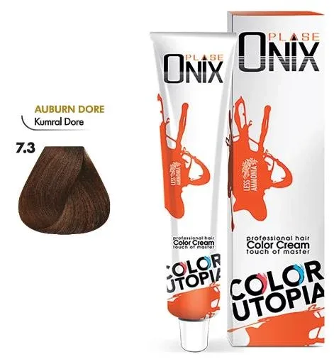 Onix Tüp Saç Boyası 60 ml Profesyonel Krem Boya - 7 Kumral