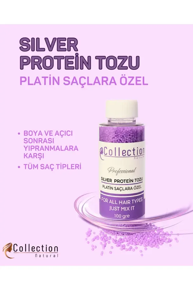 Collection Natural Protein Tozu 100 g - Platin Saçlara Özel