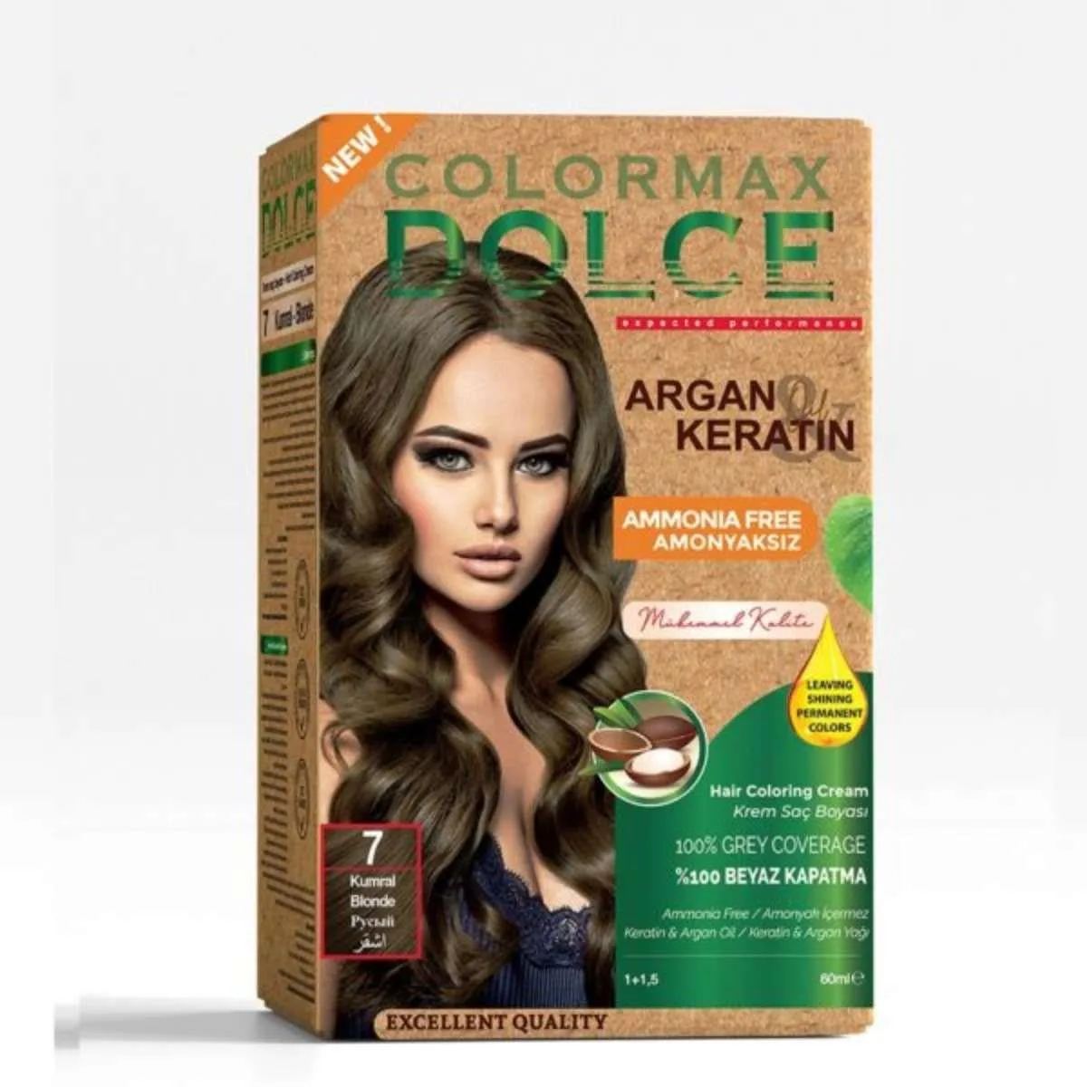 Colormax Dolce Amonyaksız, Doğal Set Boya - 7 Kumral