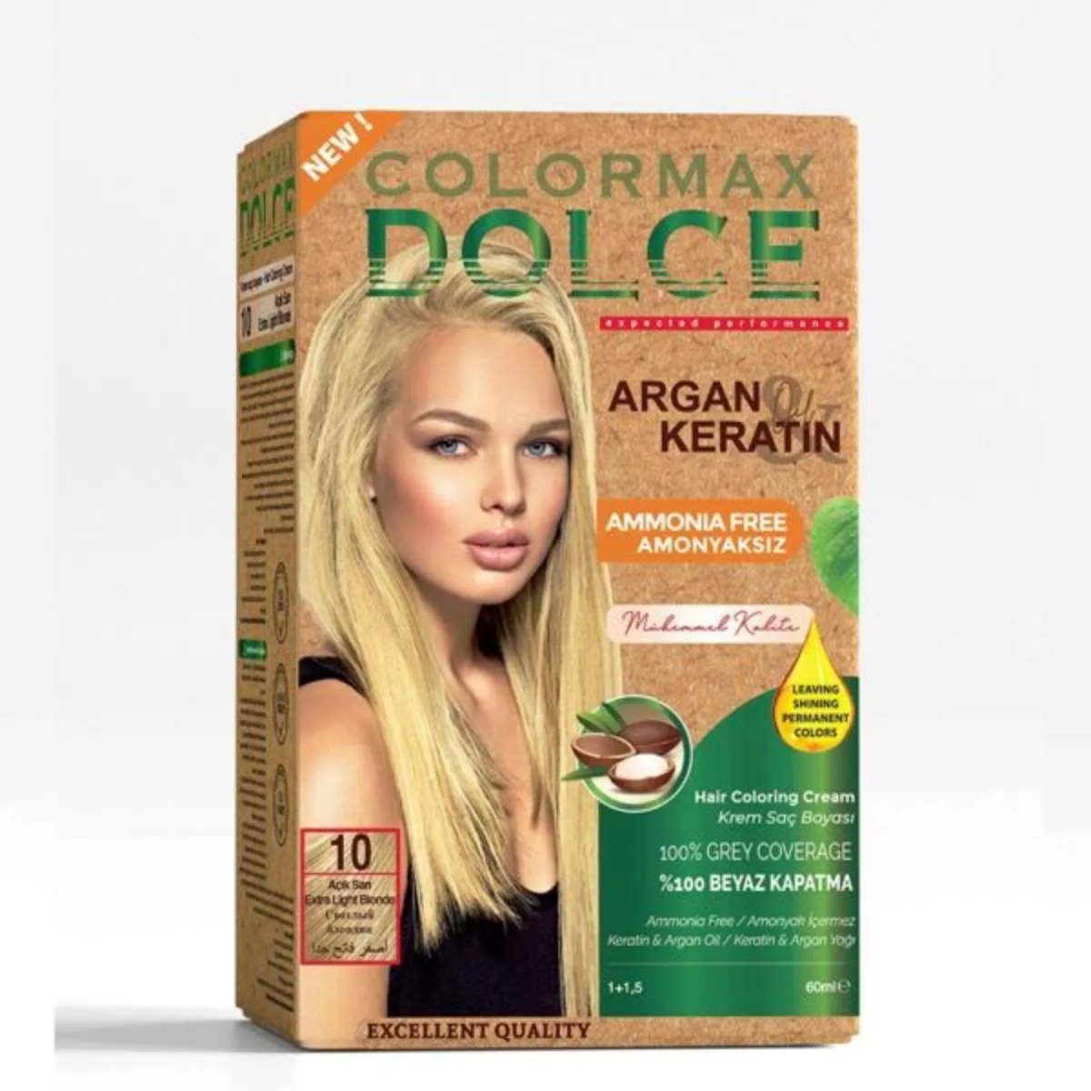 Colormax Dolce Amonyaksız, Doğal Set Boya - 10 Açık Sarı