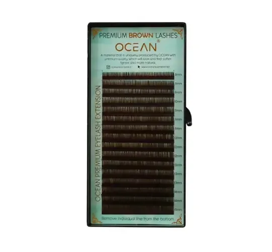 OCEAN Kahverengi İpek Kirpik Mix - 0.07D