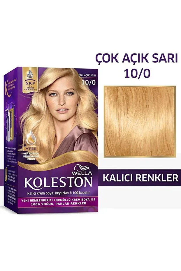 Wella Koleston Kit Saç Boyası - 10/0 Çok Açık Sari
