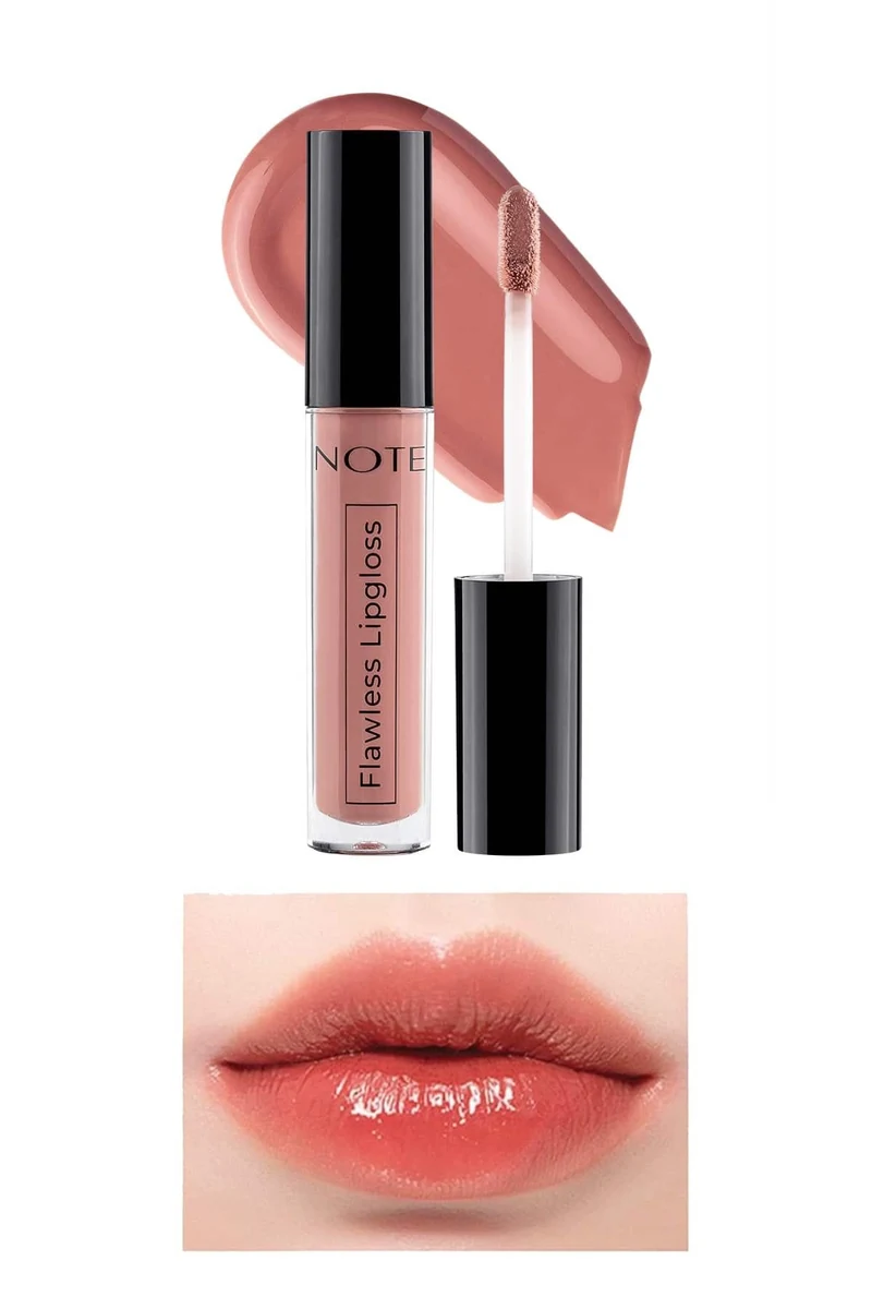Note Flawless Lipgloss Dudak Parlatıcısı - 02 Delicate Pink - Pembe ton örneği
