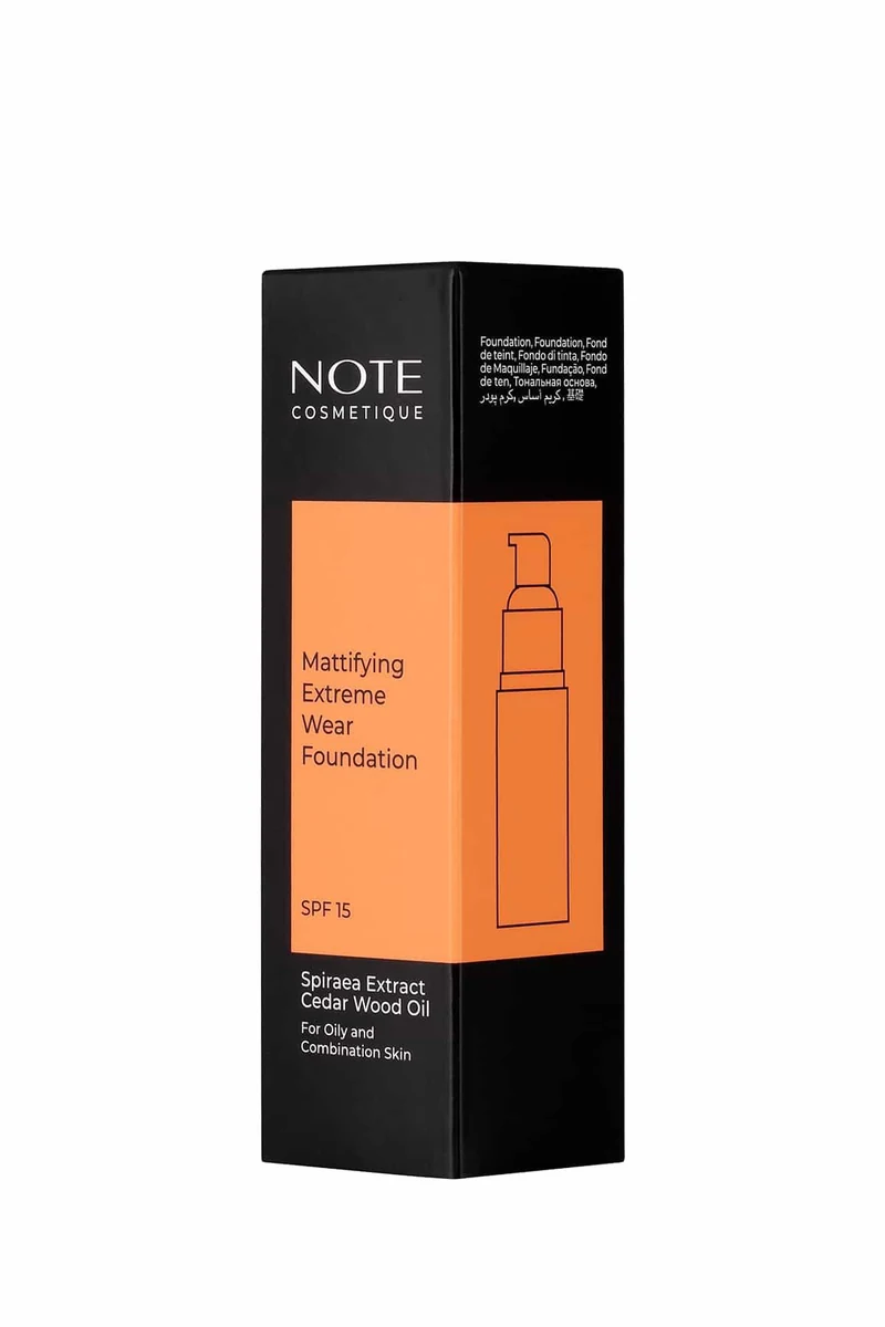 Note SPF 15 Mat Kapatıcı Fondöten - 125 Beige Ivory kutu