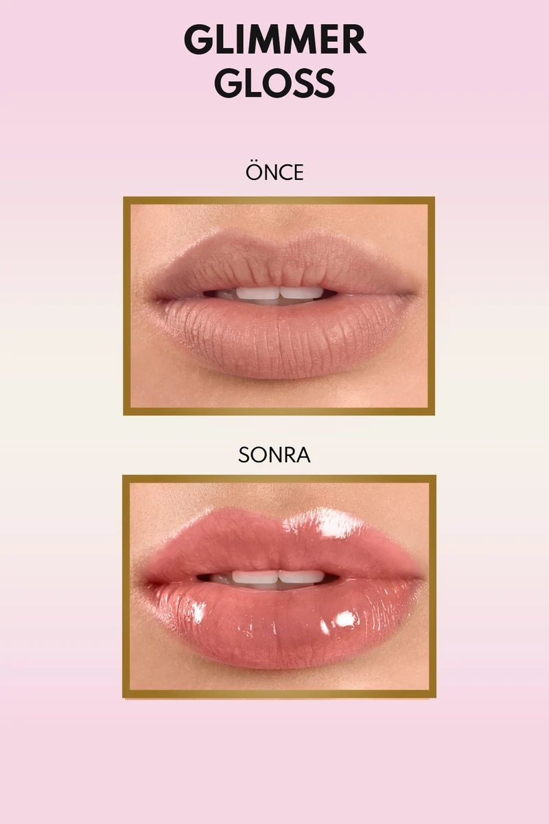 Note Glimmer Gloss Rose Sorbet Lip Gloss - 50 Rose Sorbet ton örneği