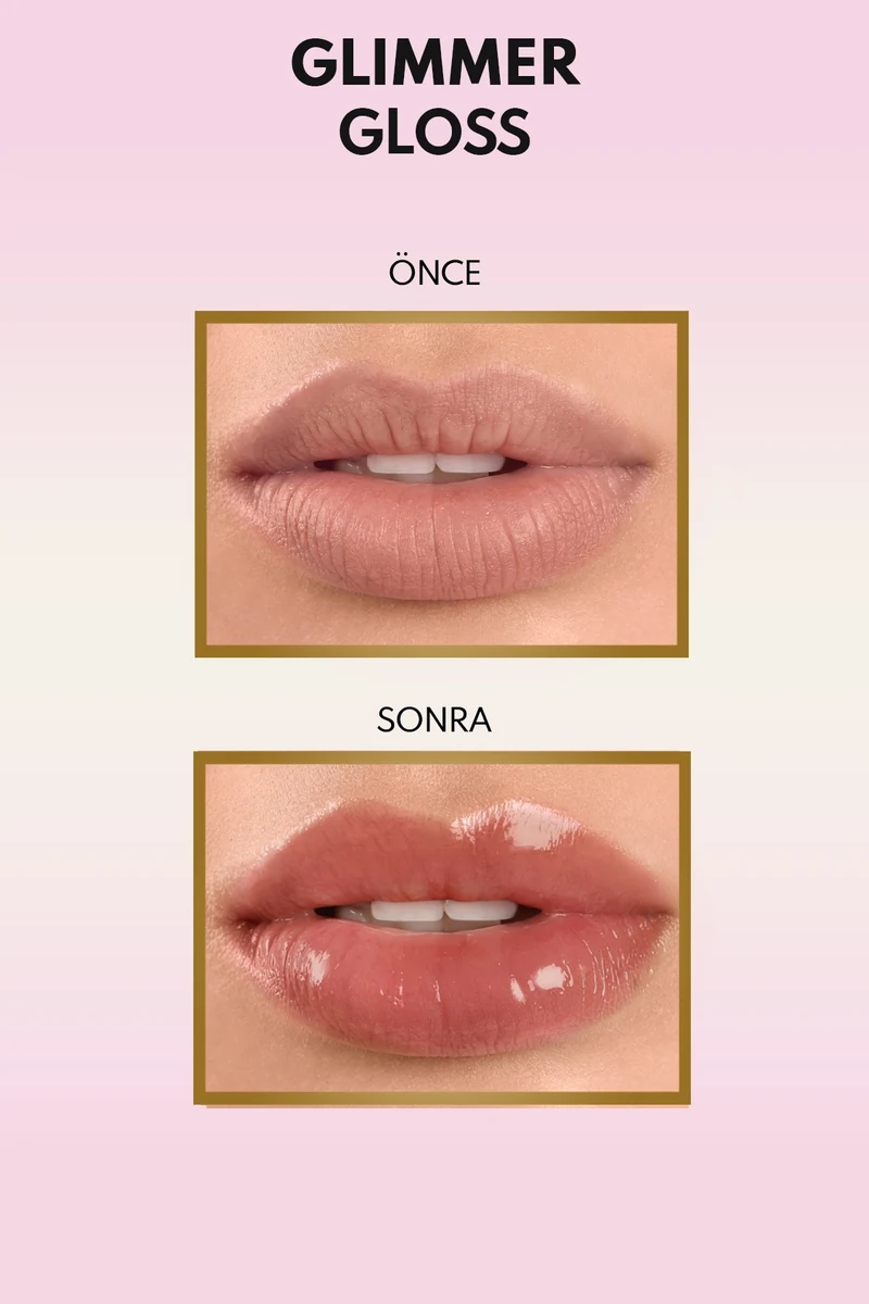 Note Glimmer Gloss Rose Sorbet Lip Gloss - 10 Poppy Coral ton örneği