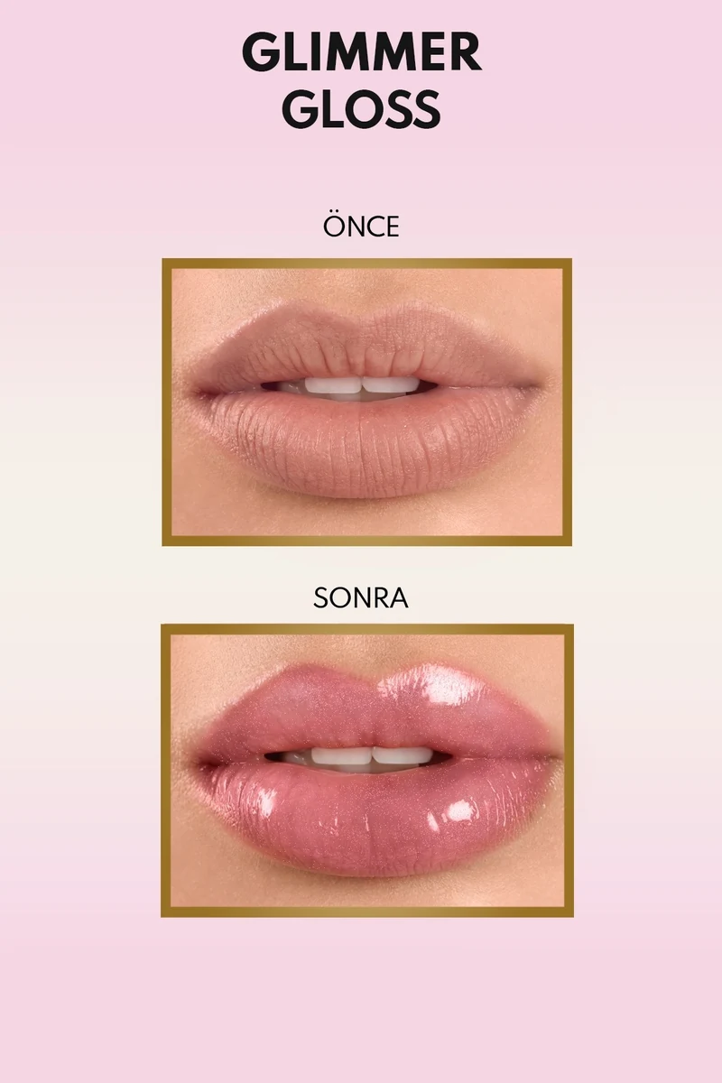 Note Glimmer Gloss Rose Sorbet Lip Gloss - 20 Sugar Baby ton örneği