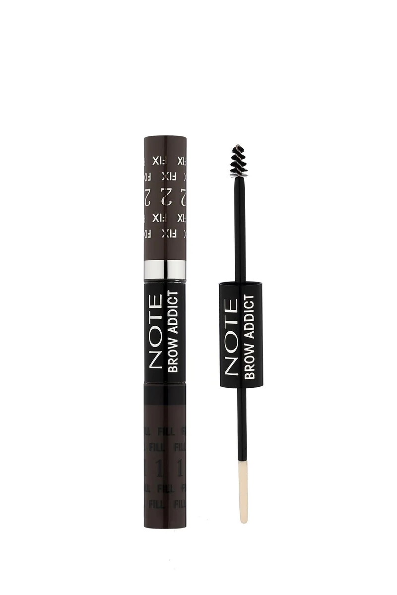 Note Eyebrow Addict Fill Fix Kaş Maskarası - 04 Grey Brown resmî ürün görseli