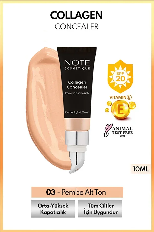 Note Collagen SPF 20 Göz Altı Kapatıcısı - 03 Orta Koyu