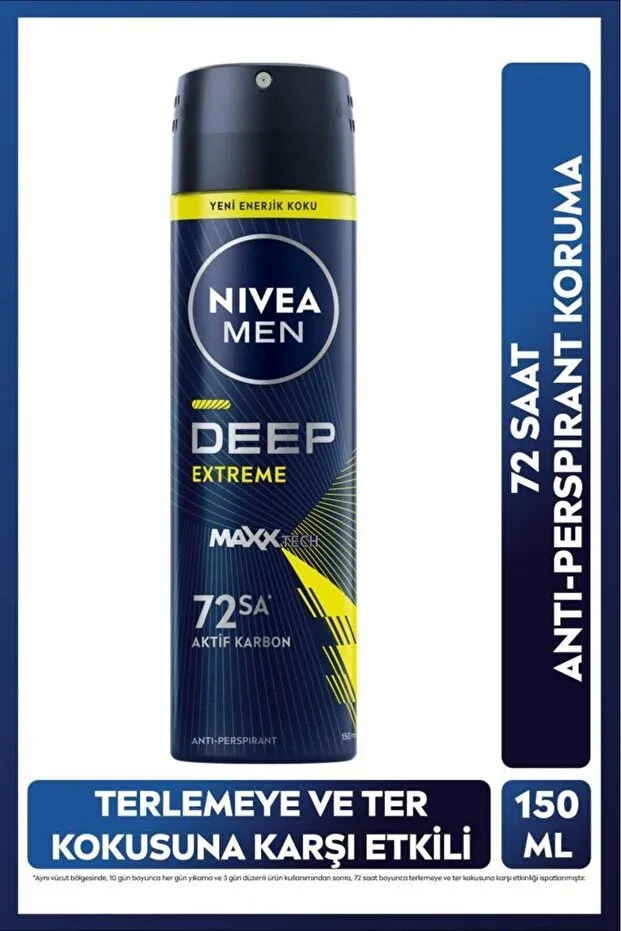 Nivea Deodorant Sprey Ferah Koruma - Deep Extreme