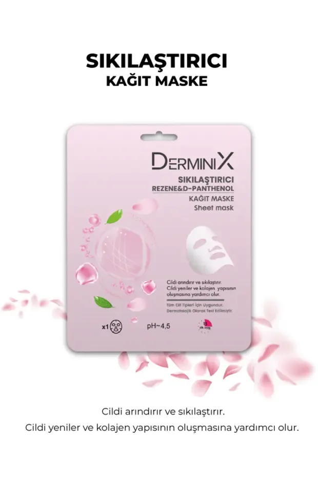 Derminix Yüz Bakım Kağıt Maske - Rezene + D-Panthenol