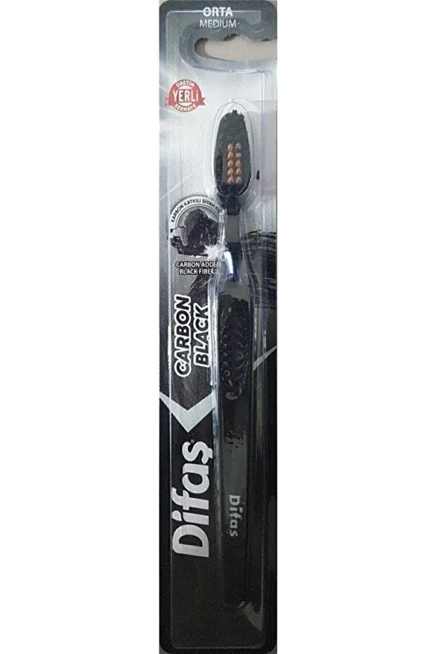 Difaş Carbon Black Diş Fırçası - Orta