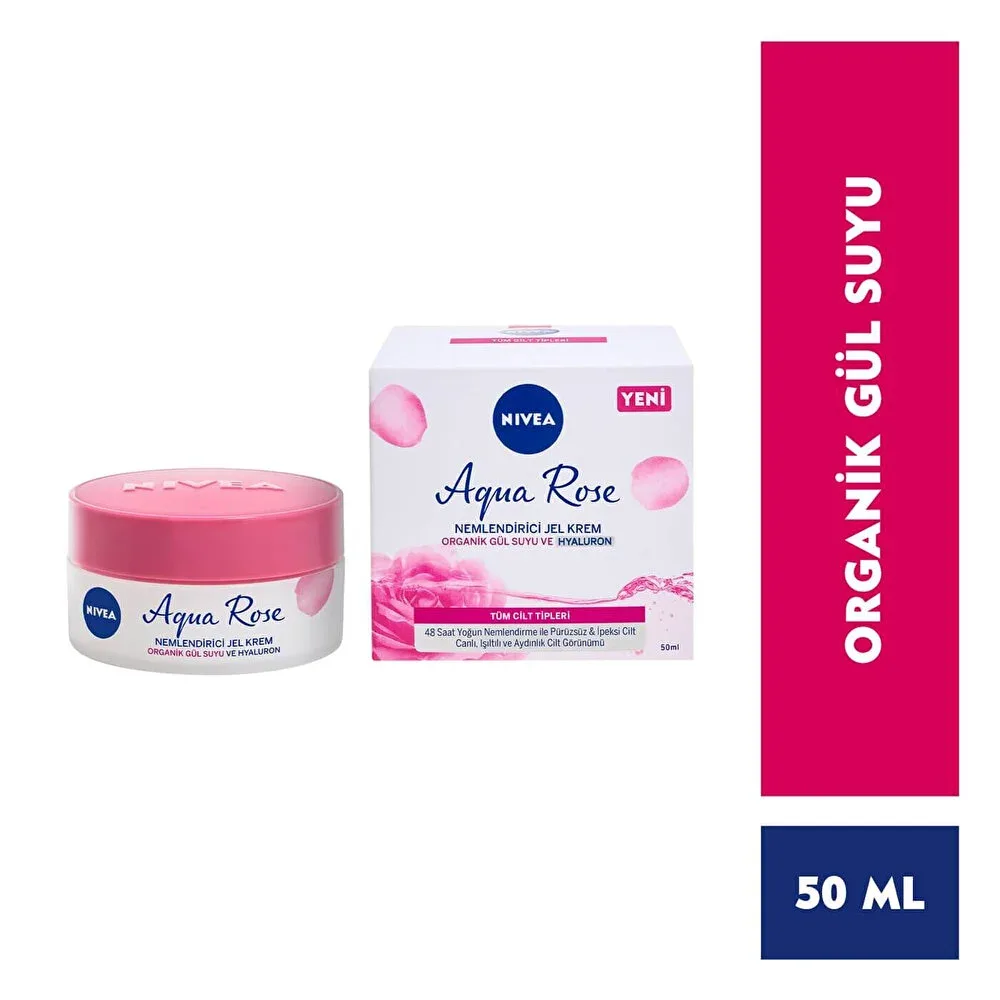 NIVEA Aqua Rose Jel Krem 50 ml