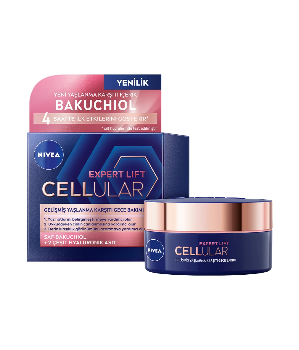 NIVEA Cellular Expert Lift Krem 50 ml - Gece Bakım resmî ürün görseli