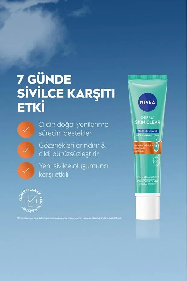 NIVEA Derma Skin Clear Gece Kremi 40 ml