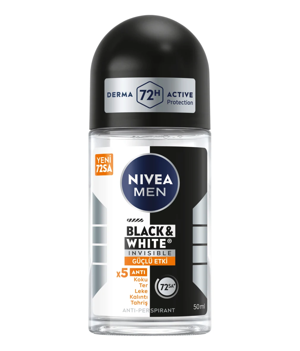 NIVEA MEN Erkek Roll-On Deodorant 50ml - Invisible Güçlü Etki resmî ürün görseli