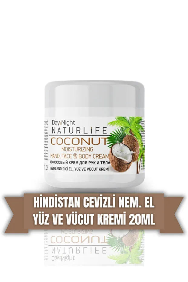 Naturlife El Yüz Vücut Kremi 20 ml - Hindistan Cevizi