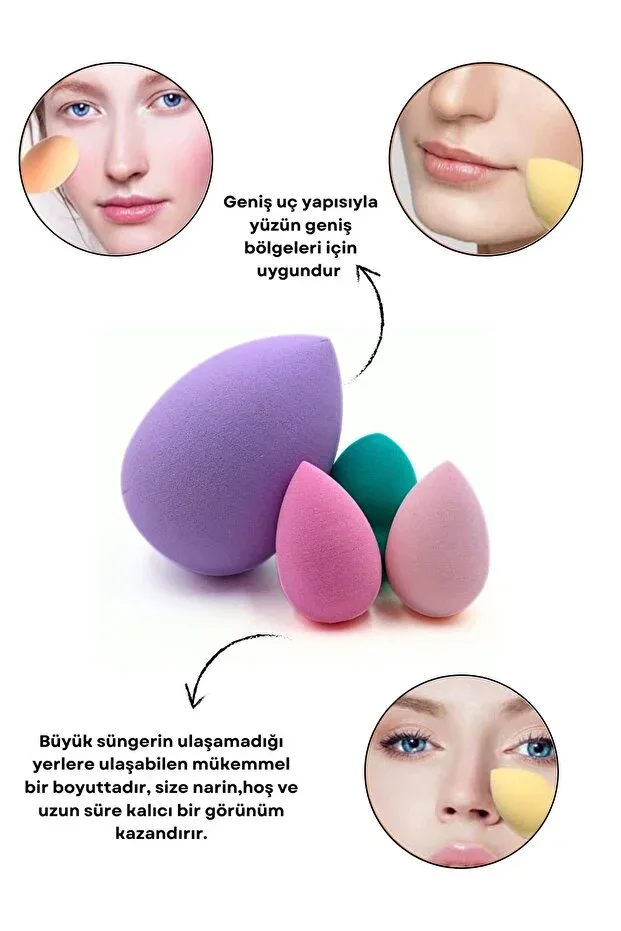 DVL Makyaj Süngeri 4'lü Set