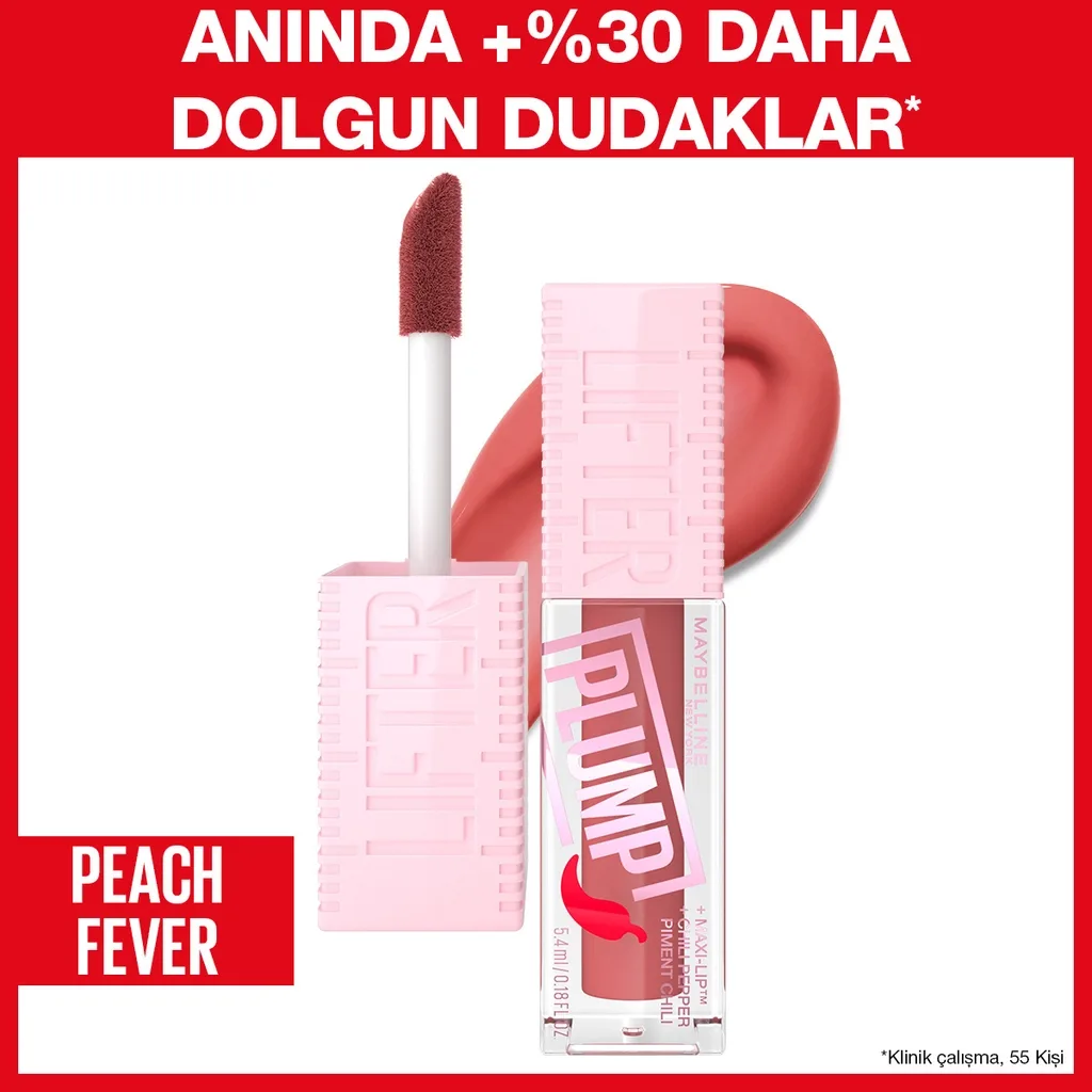 Maybelline Lifter Plump Dudak Parlatıcısı - 005 Peach Fever
