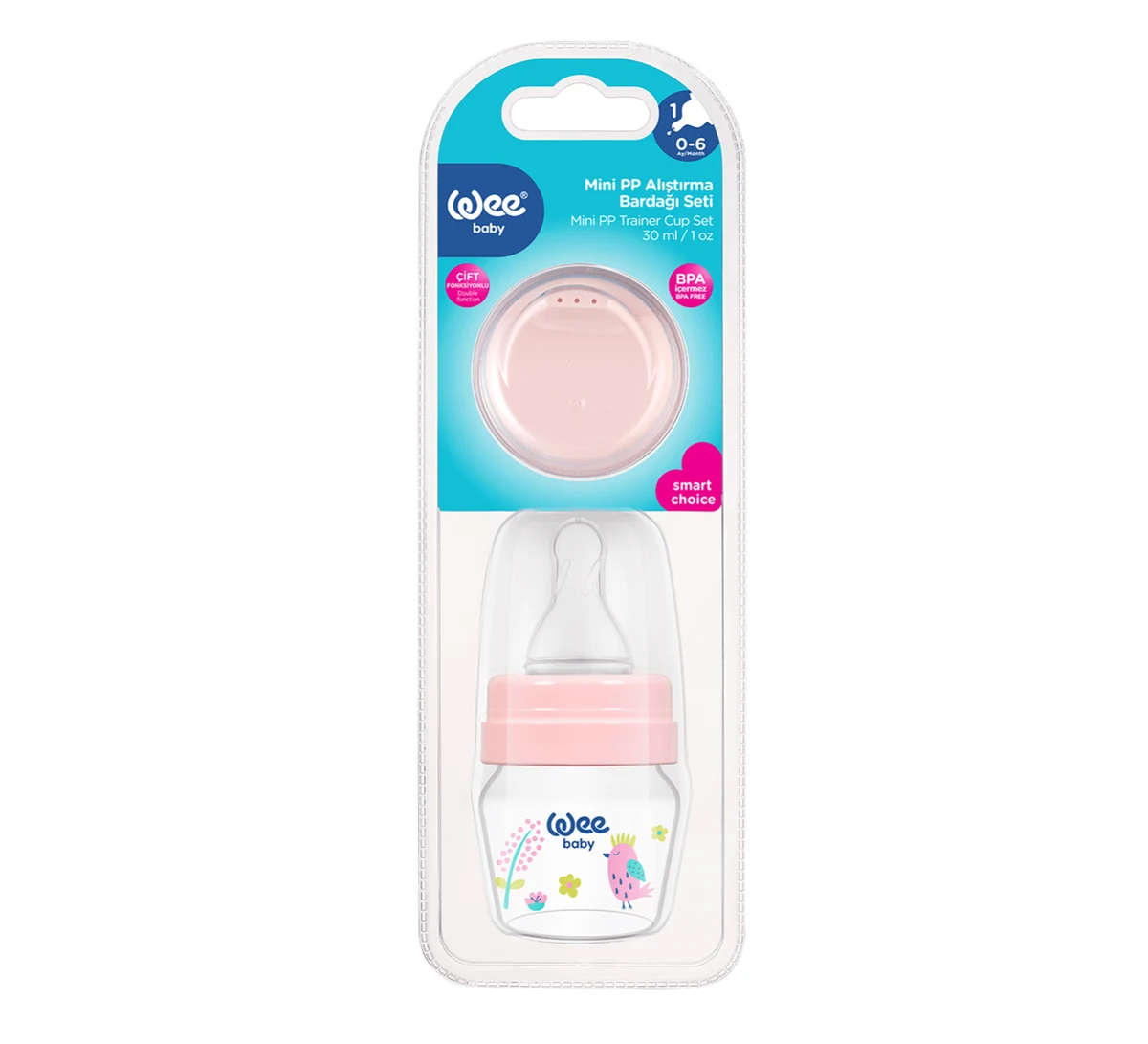 Wee Baby Klasik Plus 180 ml - PP Alıştırma Bardağı Seti 30 ml resmî ürün görseli