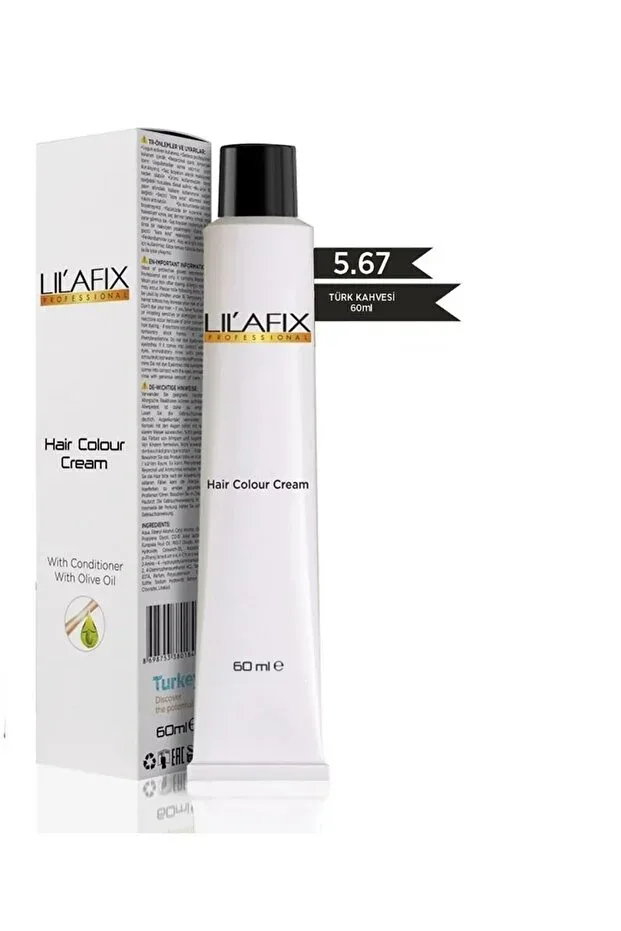 Lilafix Krem Profesyonel Tüp Saç Boyası 60ml - 5.67 Türk Kahvesi