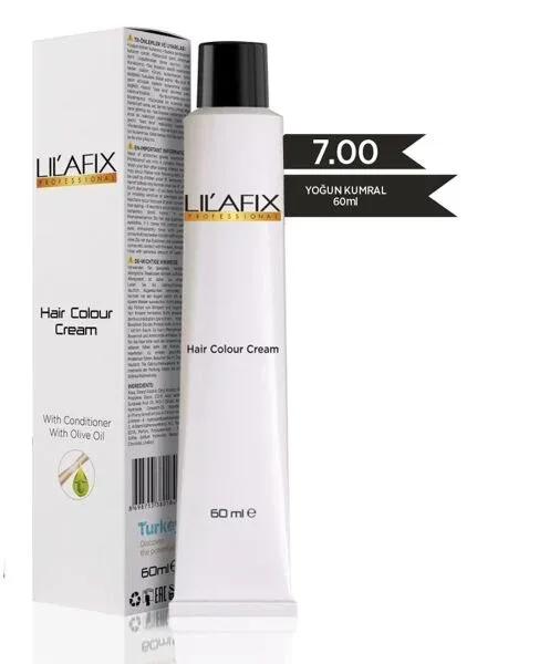 Lilafix Krem Profesyonel Tüp Saç Boyası 60ml - 7.00 Yoğun Kumral