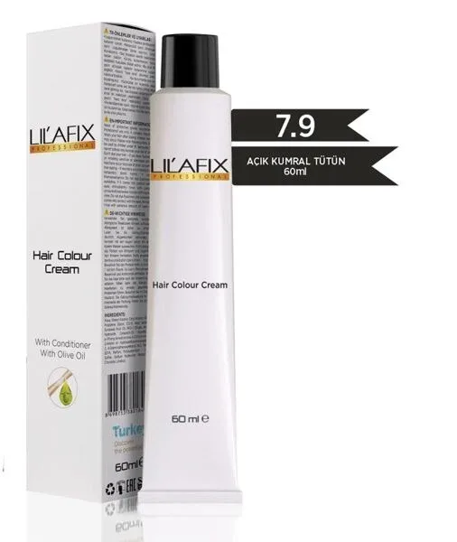 Lilafix Krem Profesyonel Tüp Saç Boyası 60ml - 7.9 Açık Kumral Tütün