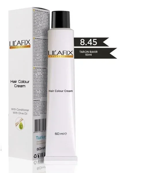 Lilafix Krem Profesyonel Tüp Saç Boyası 60ml - 8.45 Tarçın Bakır